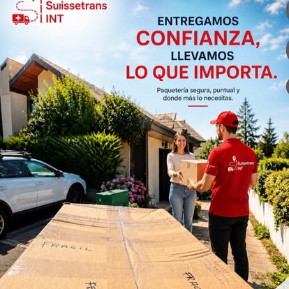Livraison de colis à un client par Suissetrans INT